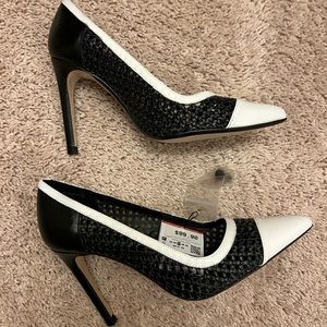 Zara Black and White Pumps NWT - Size 37